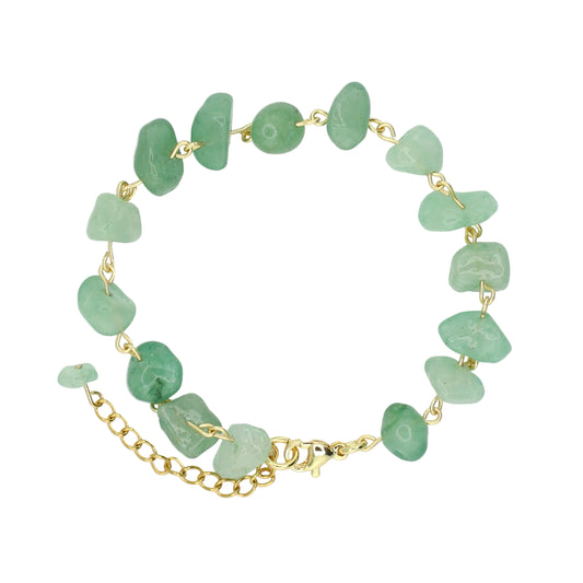 Green Aventurine Chip Bracelet