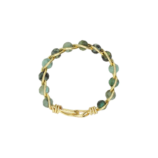 Dainty African Turquoise Stacking Ring