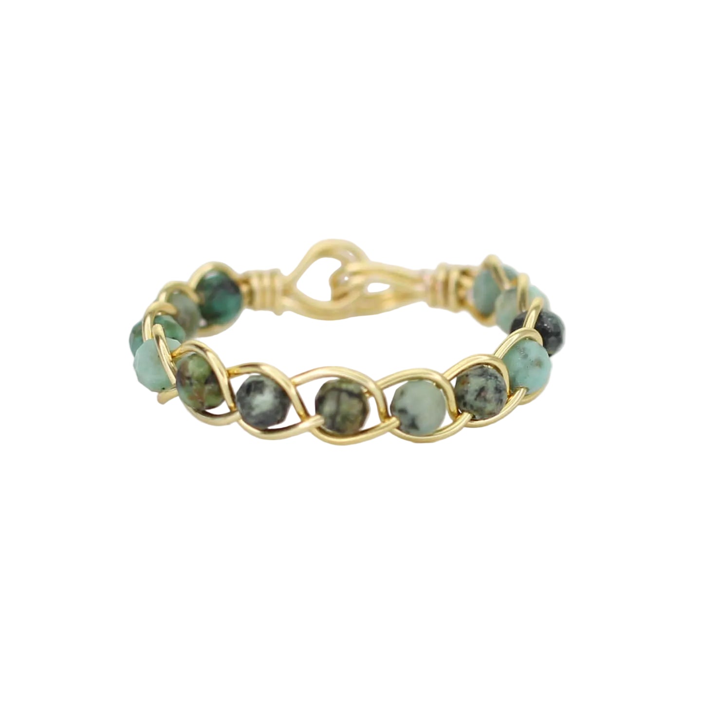 Dainty African Turquoise Stacking Ring