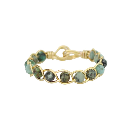 Dainty African Turquoise Stacking Ring