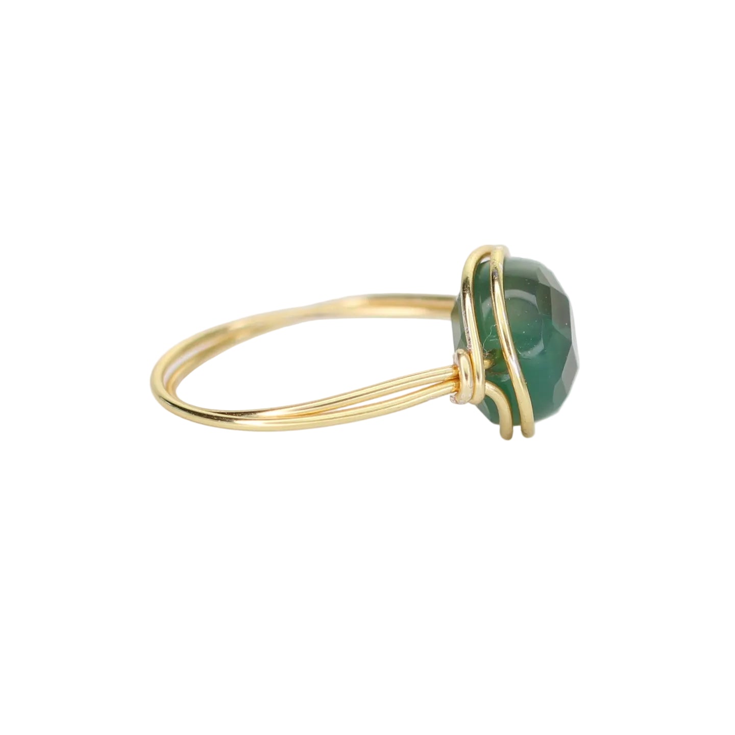 Green Agate Ring