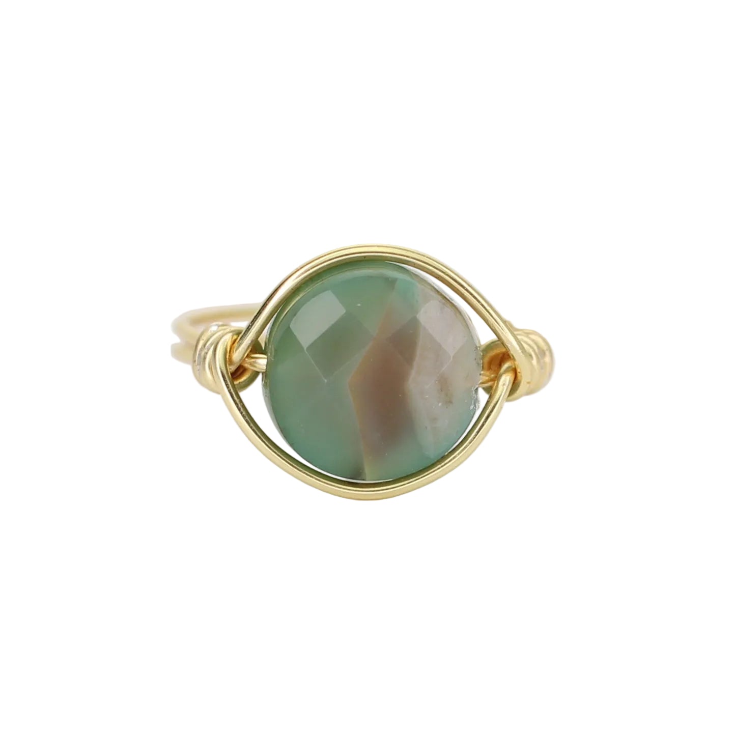 Green Agate Ring