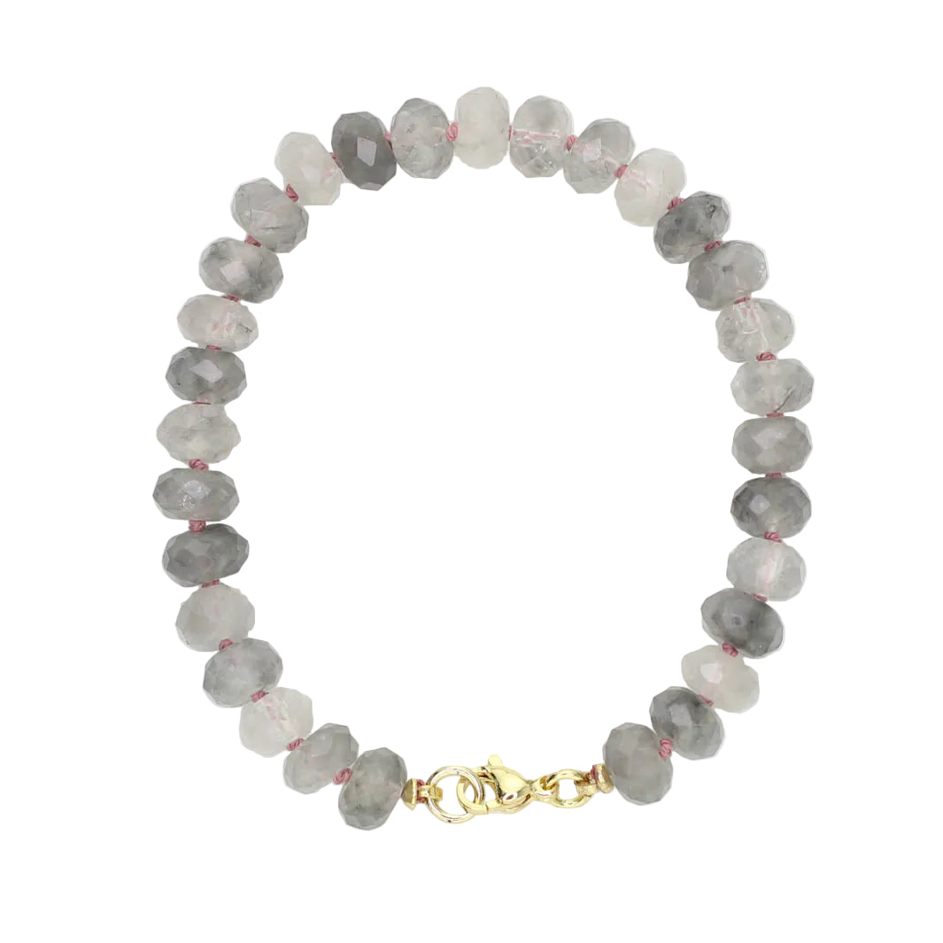 Cloudy Quartz Bracelet - Pink