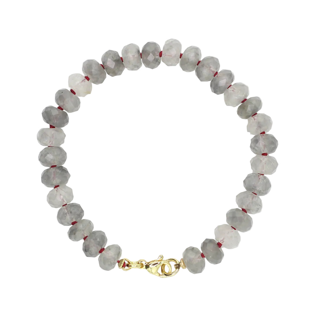 Cloudy Quartz Bracelet - Red