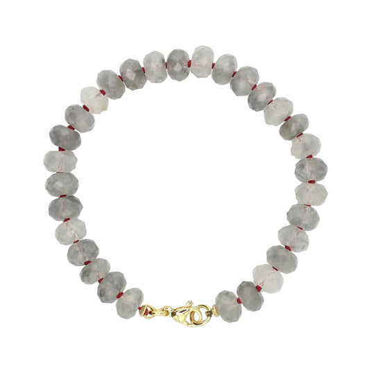 Cloudy Quartz Bracelet - Red