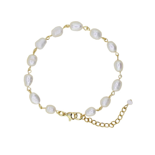 Freshwater Pearl Link Bracelet