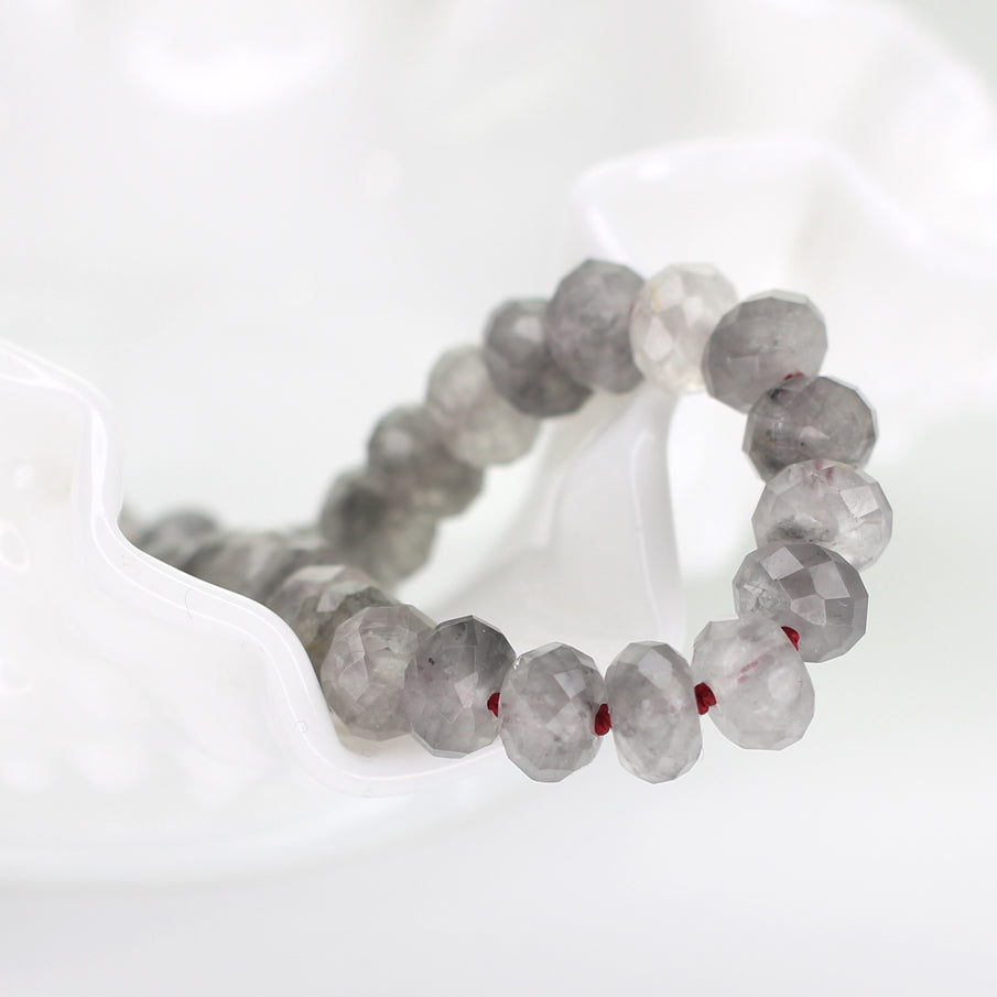 Cloudy Quartz Bracelet - Red