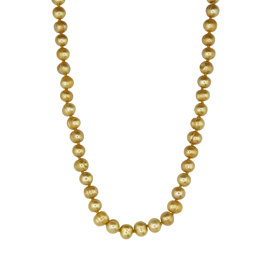 Golden Freshwater Pearl Necklace