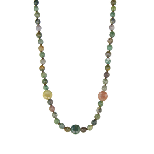 Indian Agate and Ocean Jasper Necklace