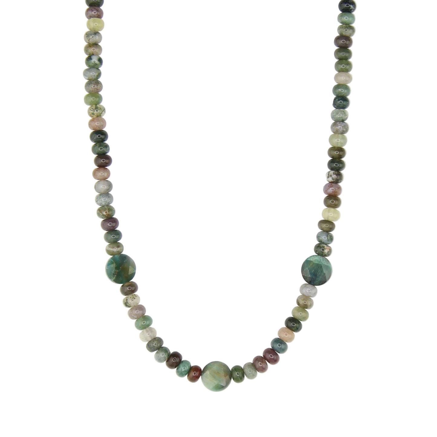 Indian Agate and Tiger's Eye Necklace