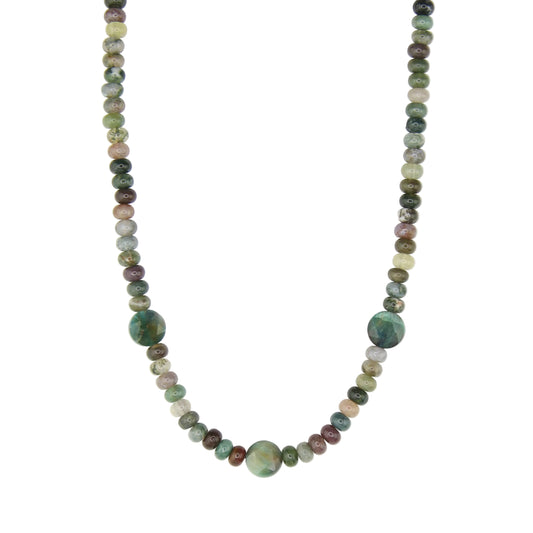 Indian Agate and Tiger's Eye Necklace