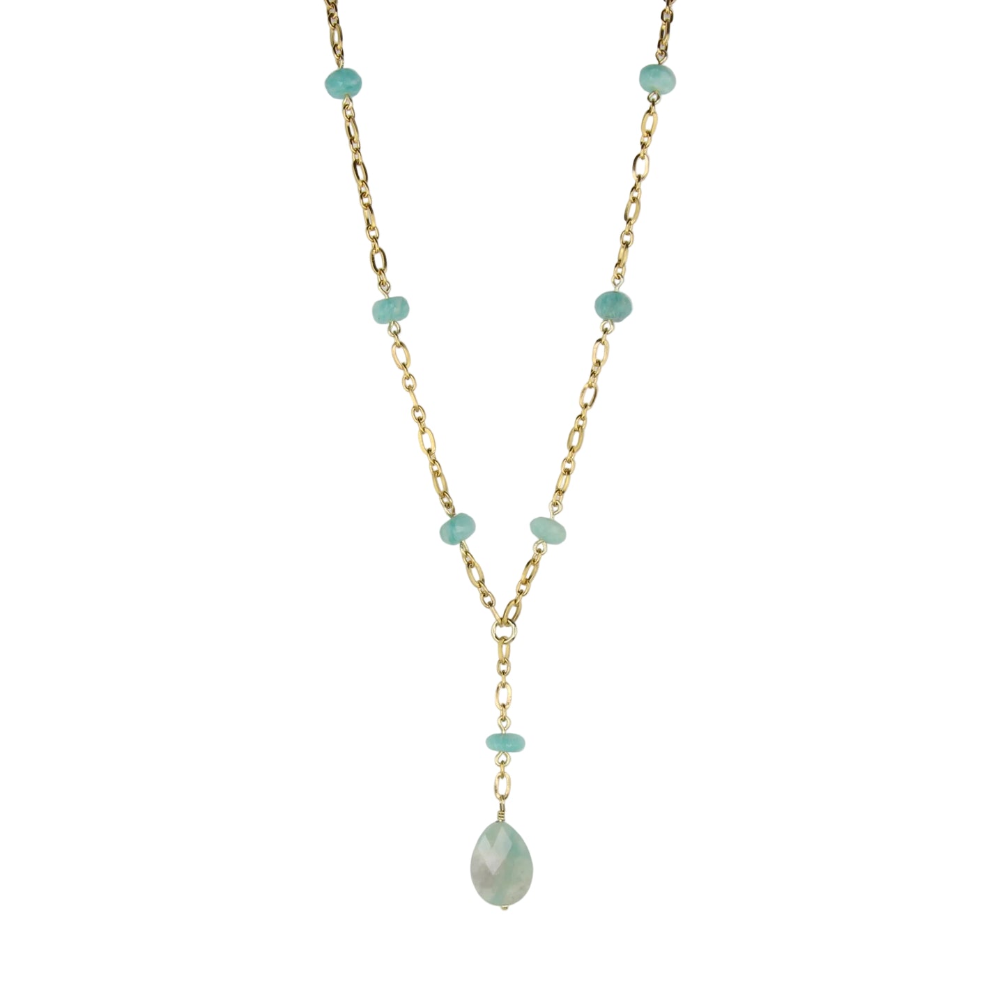 Amazonite on Chain Necklace