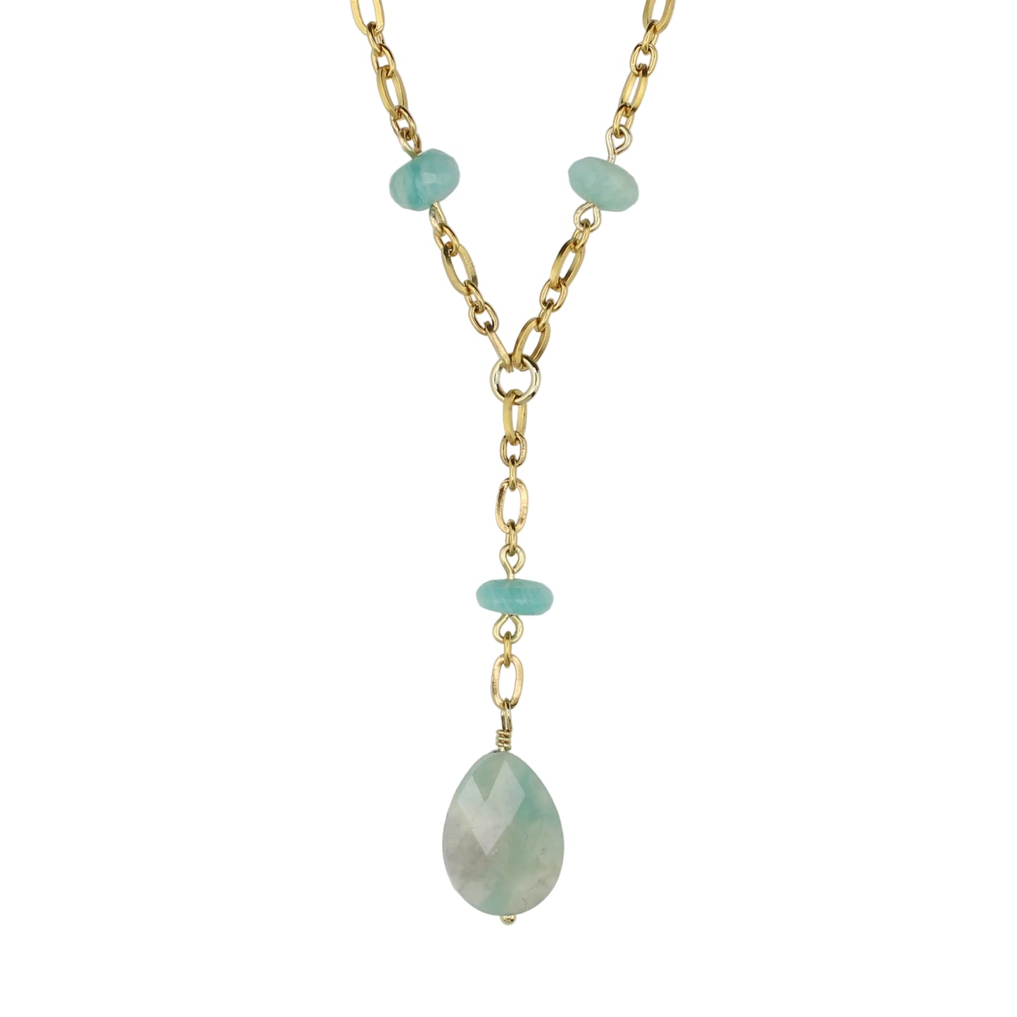 Amazonite on Chain Necklace