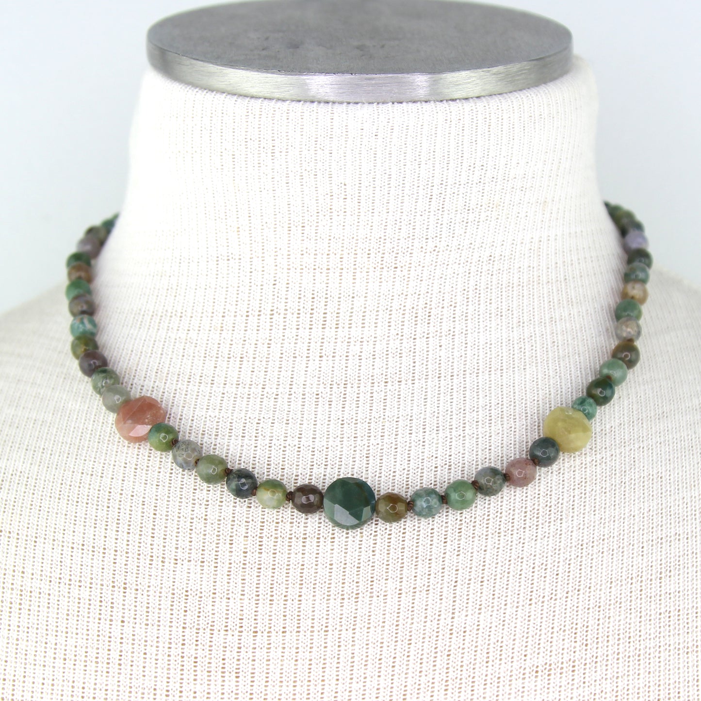 Indian Agate and Ocean Jasper Necklace