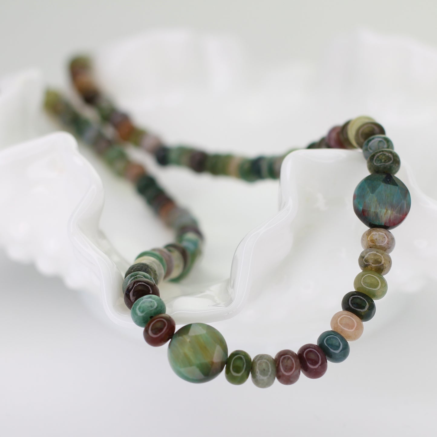 Indian Agate and Tiger's Eye Necklace