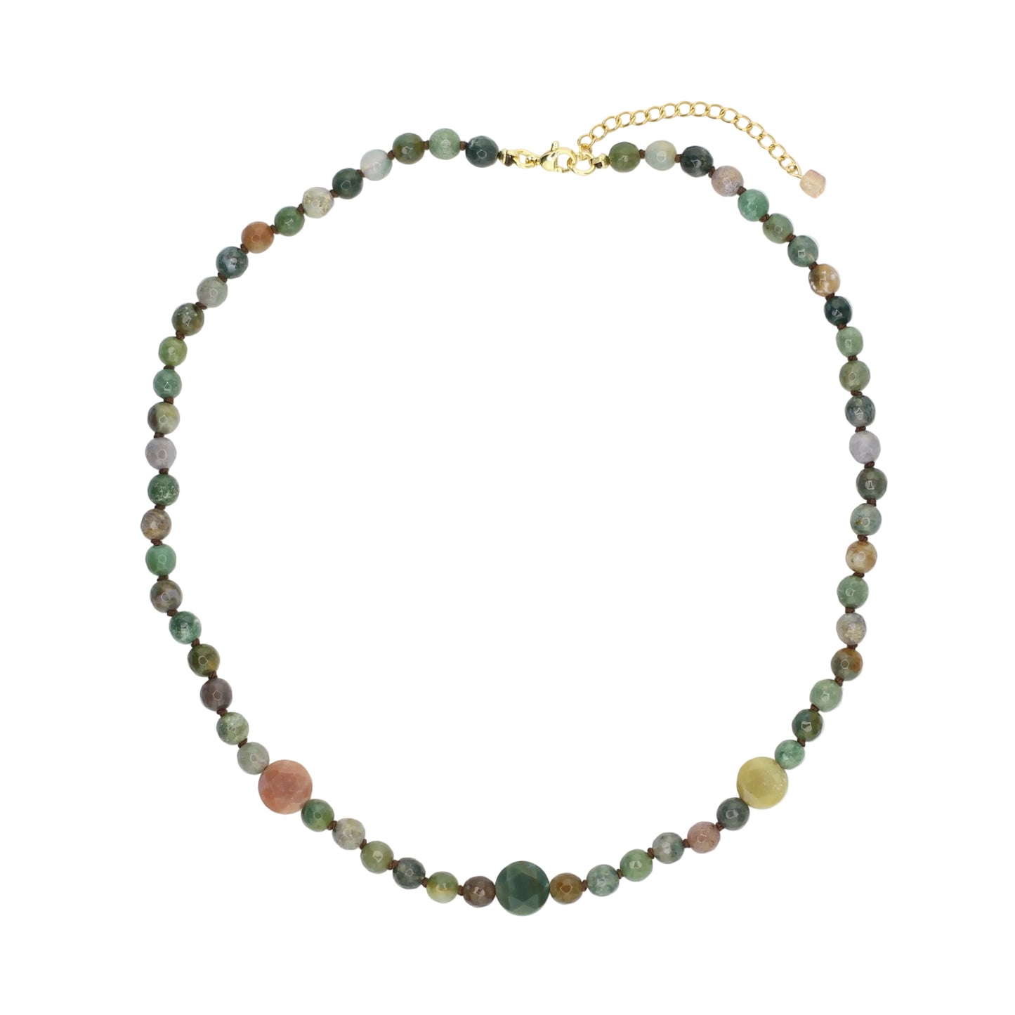 Indian Agate and Ocean Jasper Necklace