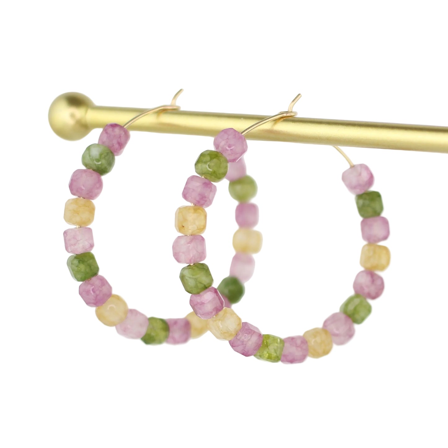 Tourmaline Hoop Earrings