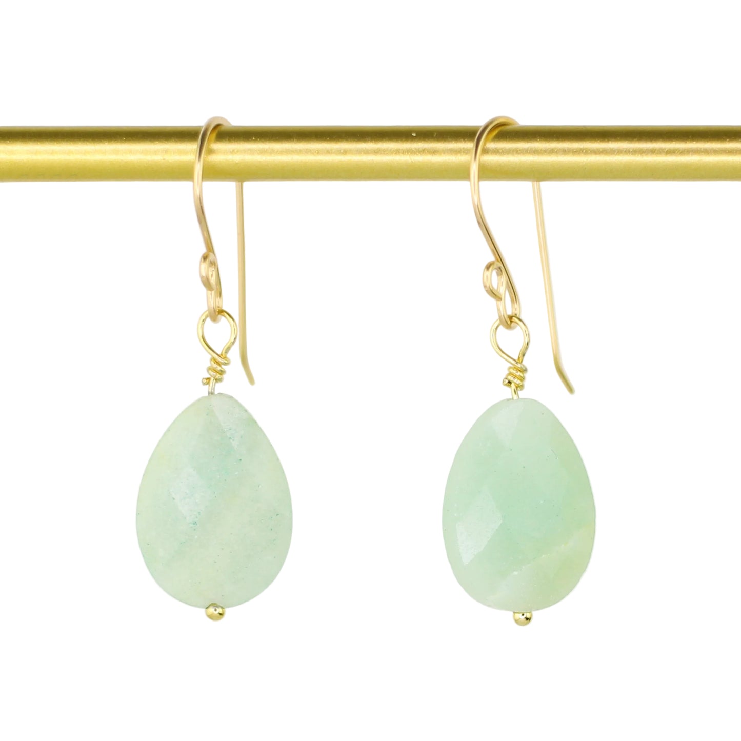 Amazonite Teardrop Earrings