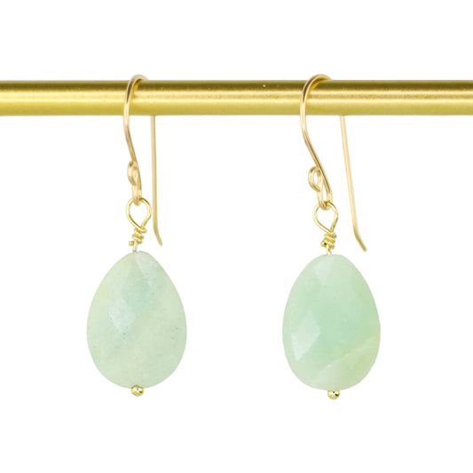 Amazonite Teardrop Earrings