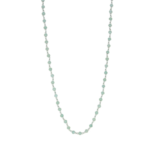 Blue Jade and South Sea Pearl Necklace