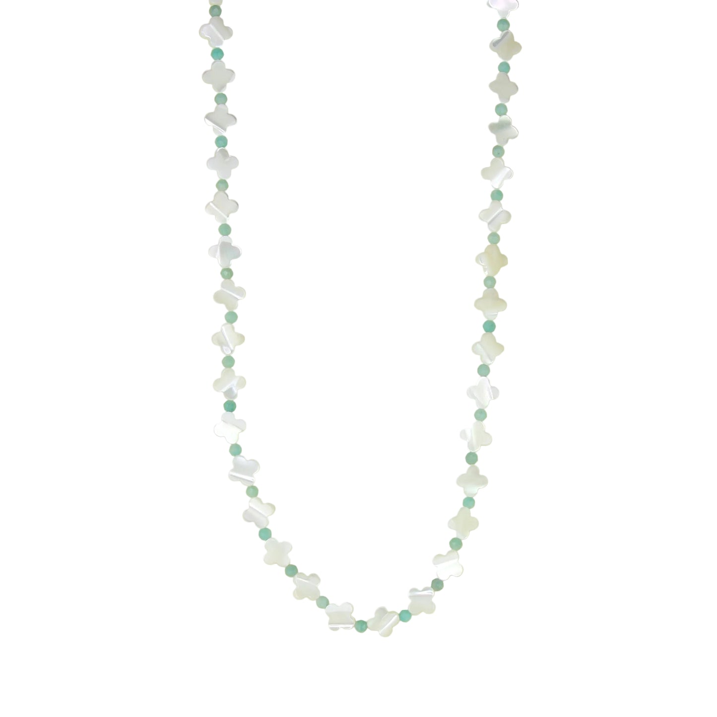 Mother of Pearl and Amazonite Necklace