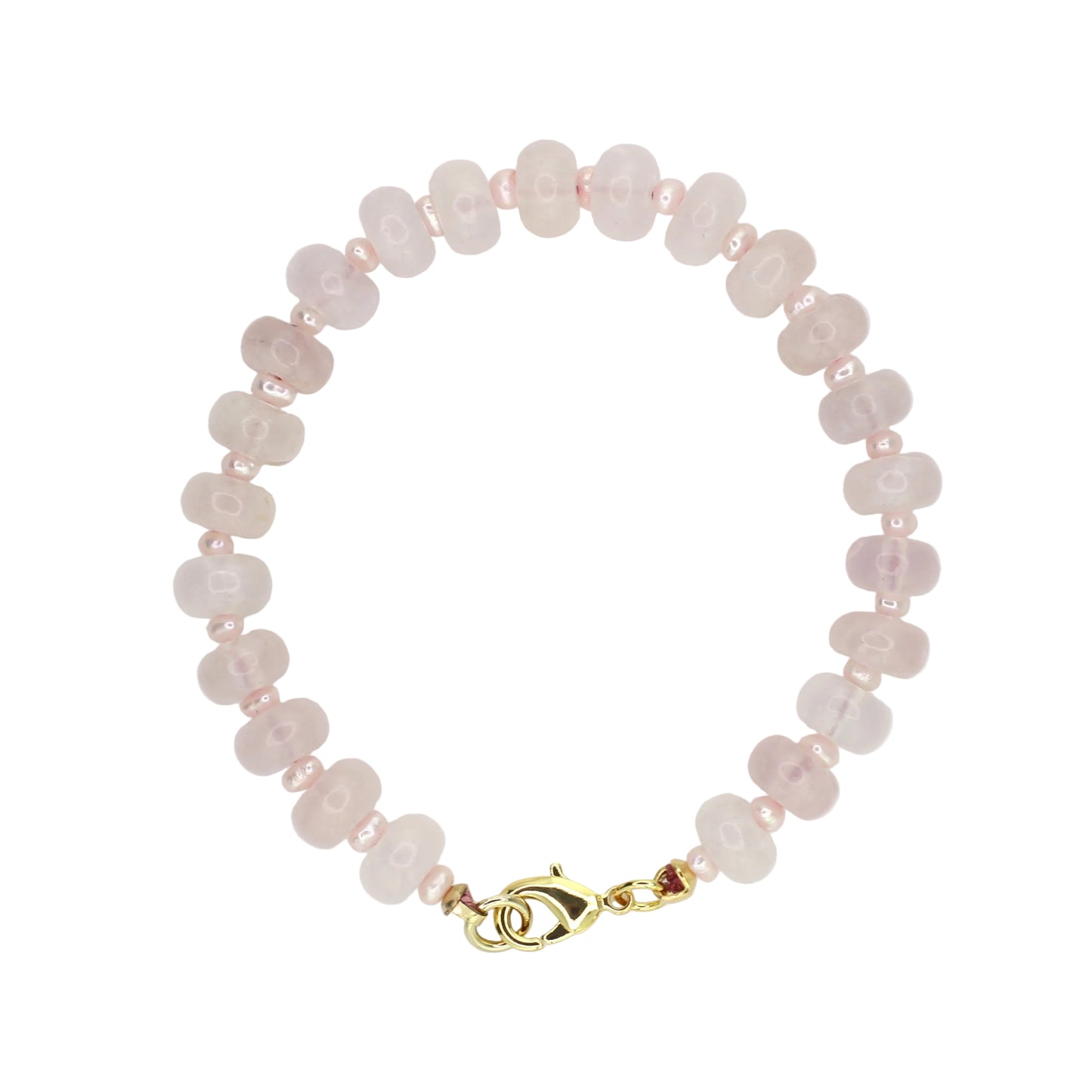 Rose Quartz & Pink Pearl Bracelet