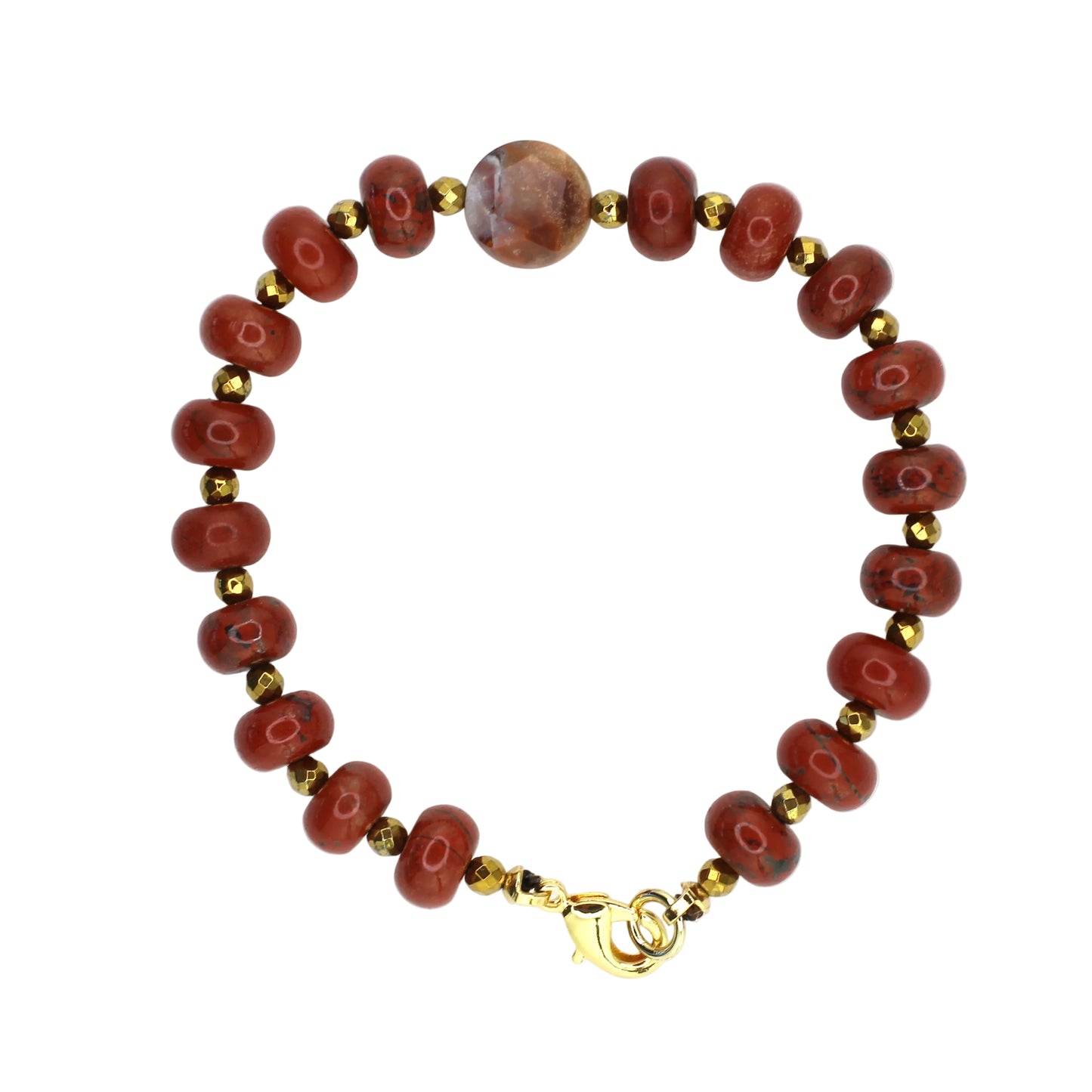 Red Jasper and Ocean Jasper Bracelet