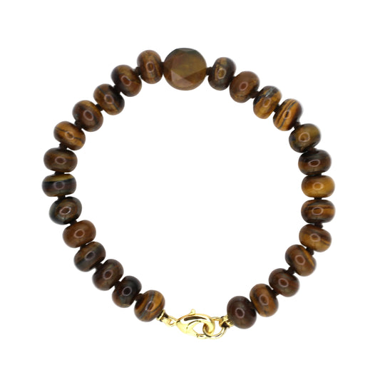 Tiger's Eye and Ocean Jasper Bracelet