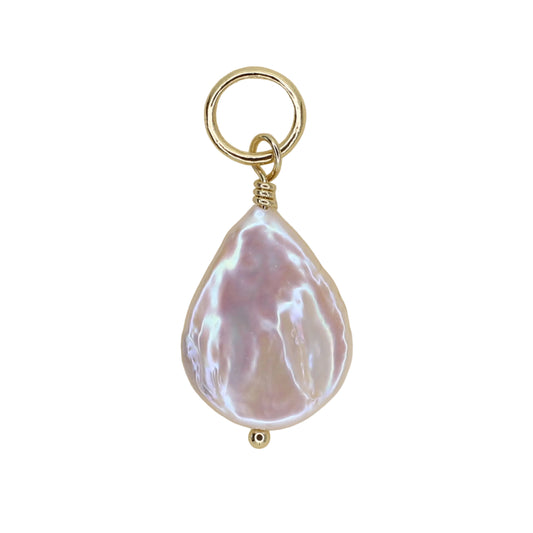 Baroque Pearl Teardrop Charm - Small