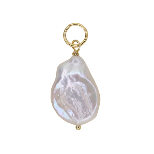 Baroque Pearl Teardrop Charm - Large