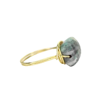 African Turquoise Nest Ring