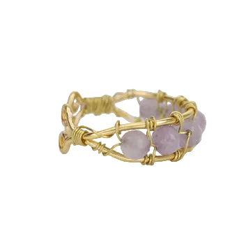 Amethyst Adjustable Ring
