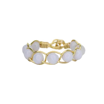 Blue Lace Agate Stacker Ring