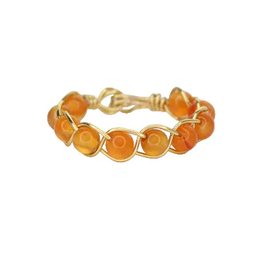 Orange Aventurine Stacker Ring