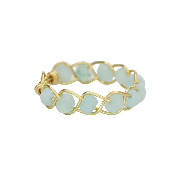 Blue Jade Stacker Ring