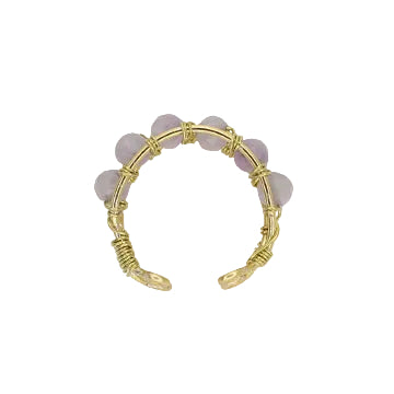 Amethyst Adjustable Ring