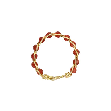 Carnelian Dainty Stacker Ring