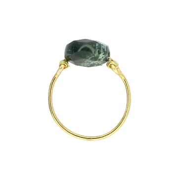 Ocean Jasper Solitaire Ring