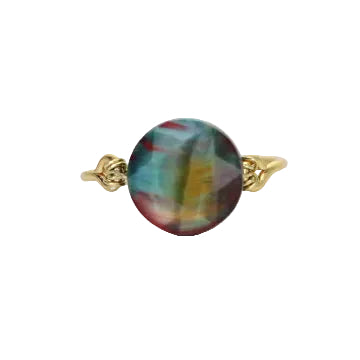Galaxy Tiger's Eye Solitaire Ring