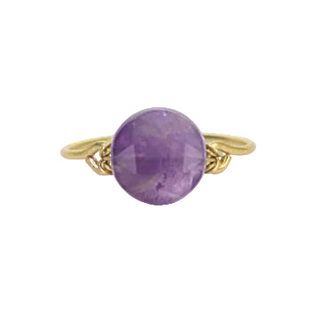 Amethyst Solitaire Ring