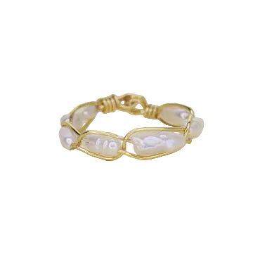 Freshwater Pearl Stacker Ring - Stick