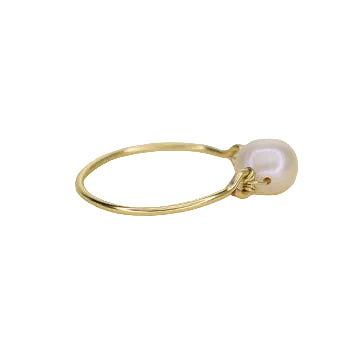 Freshwater Pearl Solitaire Ring