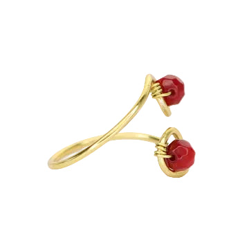 Coral Adjustable Ring