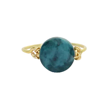 Ocean Jasper Solitaire Ring