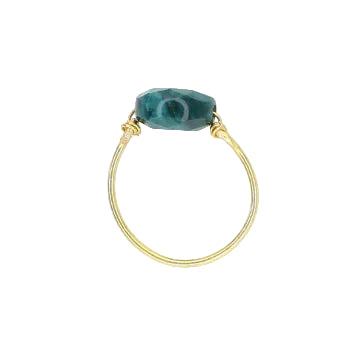 Ocean Jasper Solitaire Ring