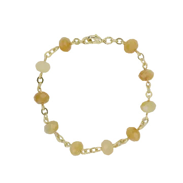 Yellow Jade Link Bracelet