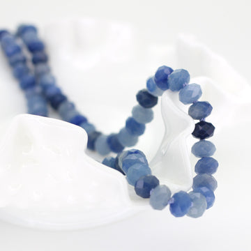 Blue Aventurine Necklace with Blue Quartz Pendant