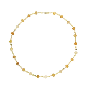Yellow Jade Link Pendant