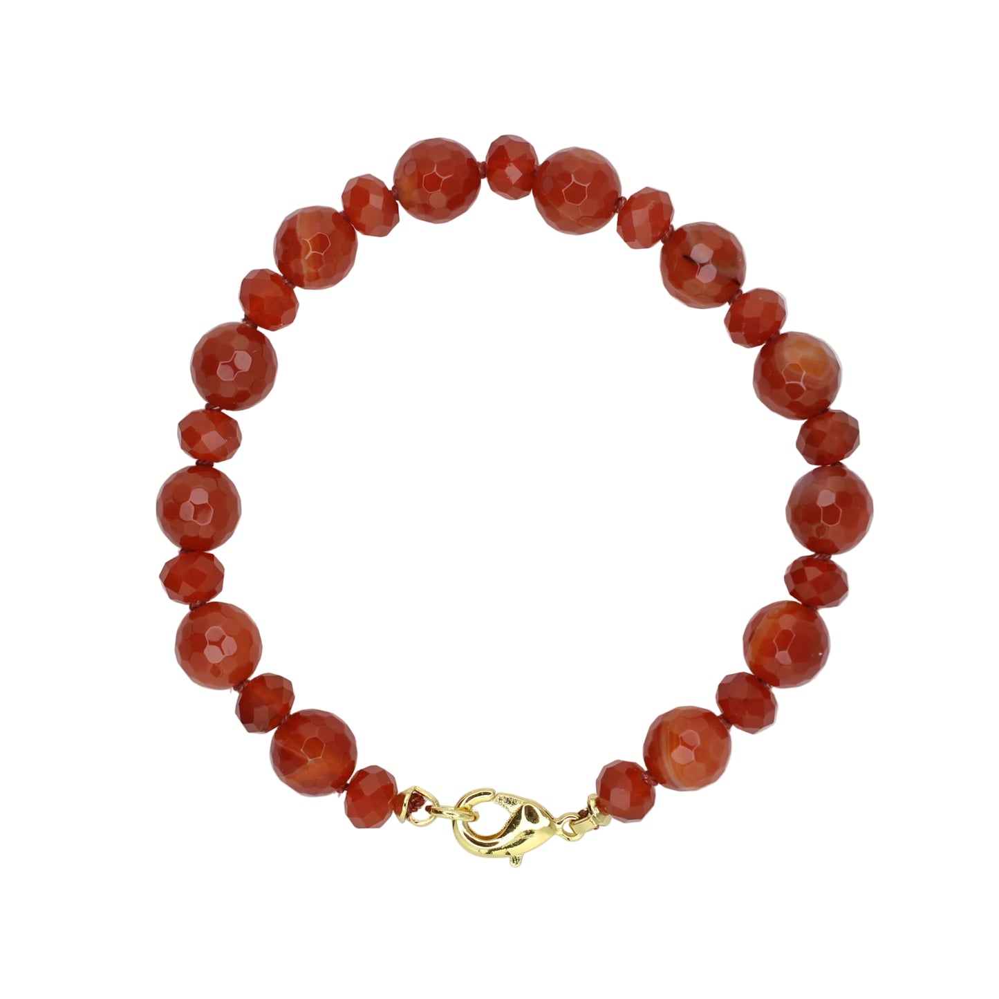 Red Sardonyx and Carnelian Bracelet