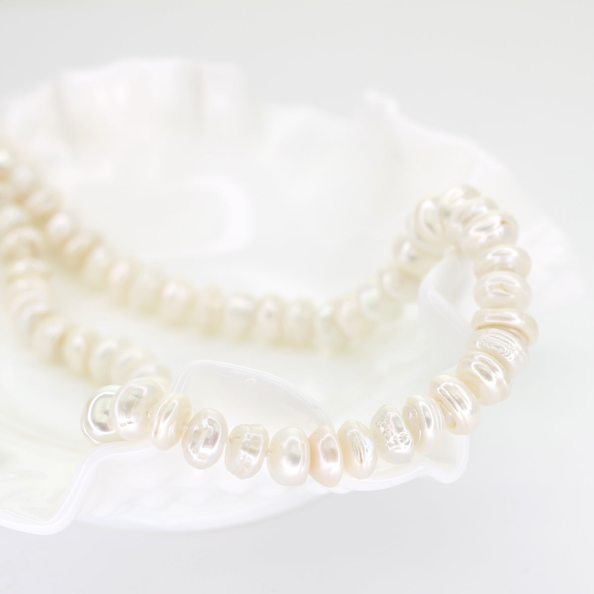 Freshwater Pearl Necklace with Bow Pendant